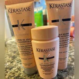 Set of 3: shampoo, conditioner leave in, rinse out.